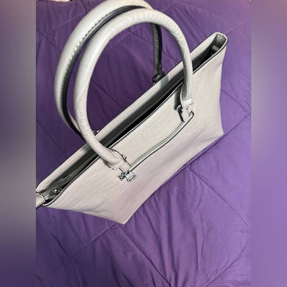 Coco + Carmen Elegant Black and Silver Tote - Picture 5 of 15